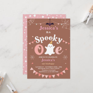 Invitation Personnalisable Éffrayant un Halloween premier ann