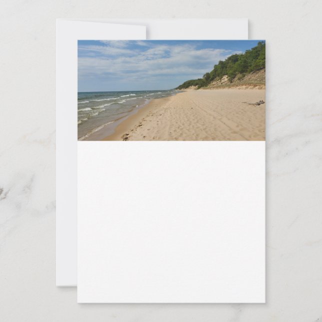 Invitation personnalisable Lake Michigan (Devant)