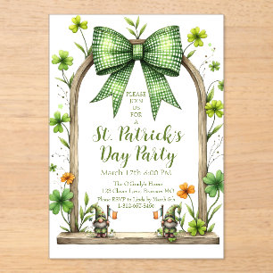 Invitation personnalisable pour la Saint-Patrick
