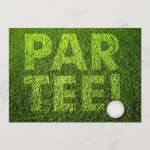 Invitation personnalisable pour une fête de golf c
