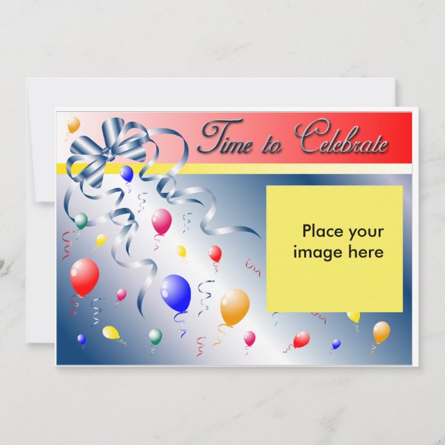 Invitation Personnalisation de la fête d'anniversaire (Devant)