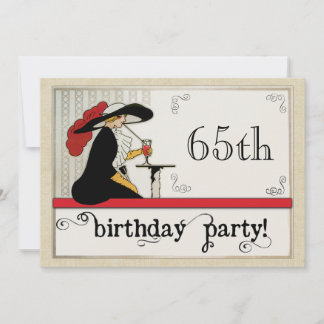 Invitation Personnalisation de l'anniversaire des femmes pers