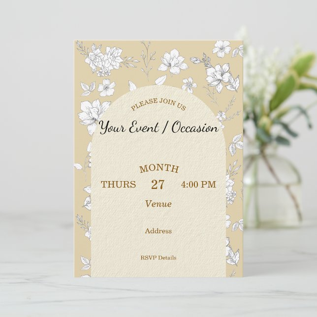 Invitation Personnalisation de mariage d'anniversaire de vaca (Créateur téléchargé)