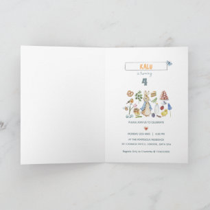 Invitation personnalisation peter le lapin