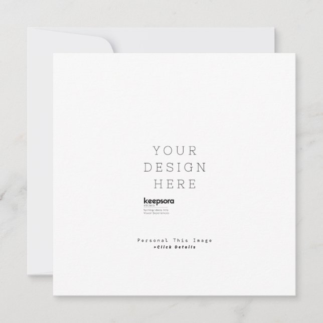 Invitation Personnalisation sur mesure (Devant)