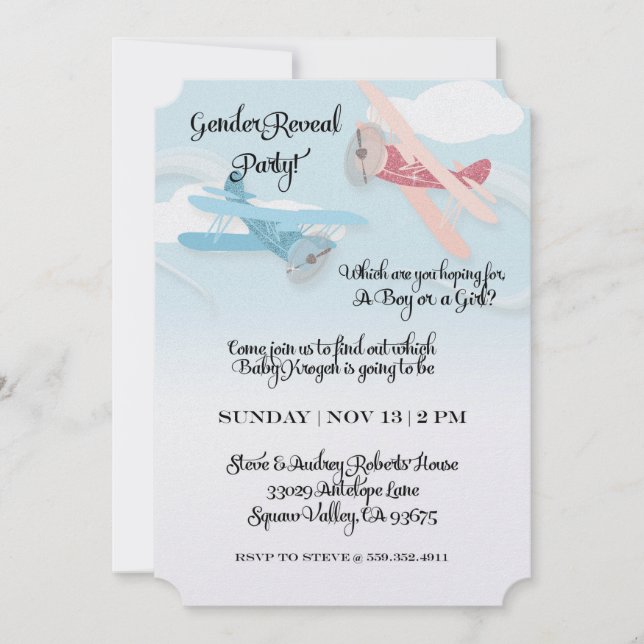 Invitation personnalisé (Devant)