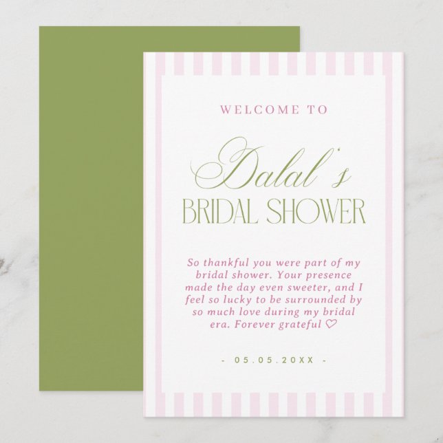 Invitation personnalisé 1 (Devant / Derrière)
