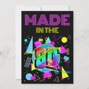 Invitation Personnalisé Dans La Réunion Rétro Des Années 80