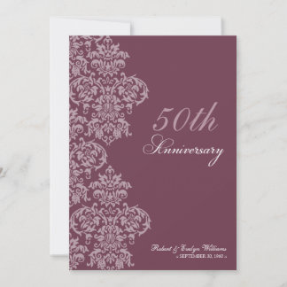 Invitation personnalisé de fête Vintage (lavande)