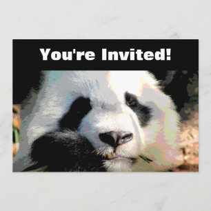 Invitation Personnalisé Fête d'anniversaire de Panda Bear