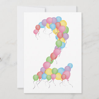 Invitation personnalisé garçon ou fille 2e anniver