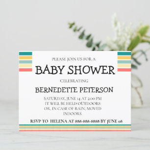 Invitation Personnalisé Let's Get Beachy Baby shower
