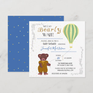 Invitation Personnalisé Nous pouvons attendre Baby shower Gar