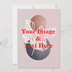 Invitation Personnalisé Personnalisé Votre Propre Photo & Tex