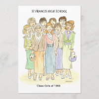 Invitation personnalisée 1963 Gals Invitation