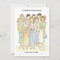 Invitation personnalisée 1963 Gals Invitation