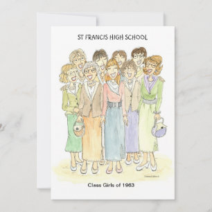 Invitation personnalisée 1963 Gals Invitation