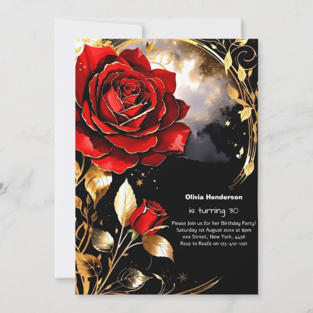 Invitation personnalisée 30e anniversaire (Devant)