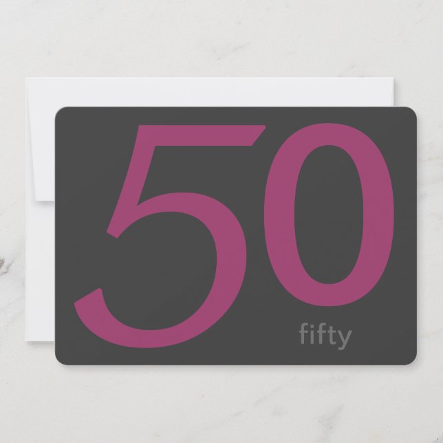 Invitation personnalisée 50e anniversaire du charb (Devant)