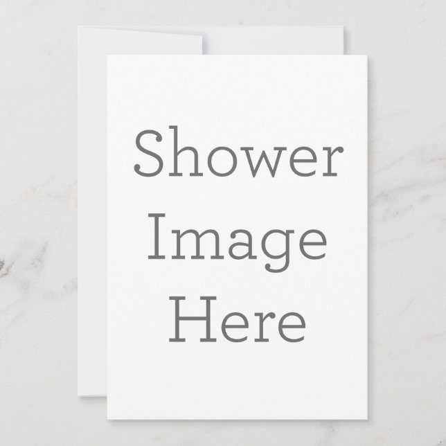 Invitation personnalisée à la douche (Devant)