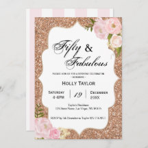 Invitation personnalisée à l'occasion du 50e anniv