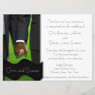 Invitation Personnalisée À Un Mariage Gay De Deux 