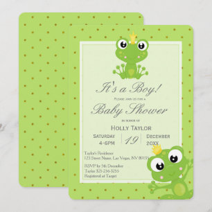 Invitation personnalisée au Baby shower de grenoui