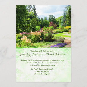 Invitation personnalisée aux mariages des jardins