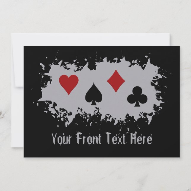 Invitation personnalisée Card Splash (Devant)