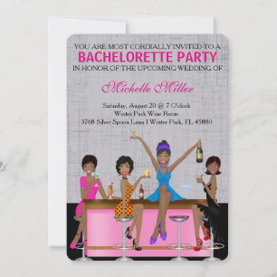 Invitation personnalisée Chic Bachelorette Bash
