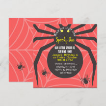 INVITATION PERSONNALISÉE D'ANNIVERSAIRE D'ARAGNÉE