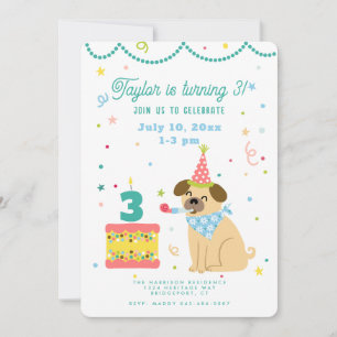 Invitation personnalisée d'anniversaire pour enfan