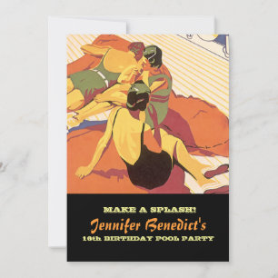 Invitation personnalisée de la partie de pool Vint