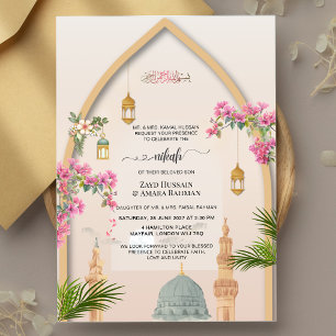 Invitation personnalisée de Nikah à Masjid An-Naba