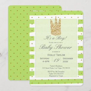 Invitation personnalisée de prince baby shower