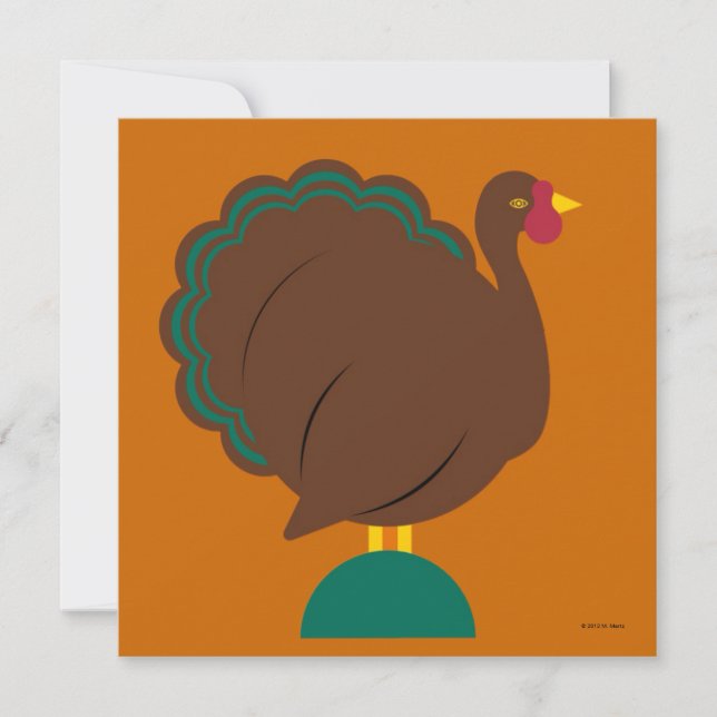 Invitation personnalisée de thanksgiving (Devant)