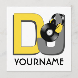 Invitation personnalisée DJ