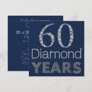 Invitation personnalisée du 60e ANNIVERSAIRE