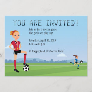 Invitation personnalisée d'un joueur de football f