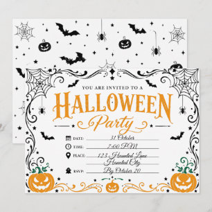 Invitation personnalisée élégante gothique pour un