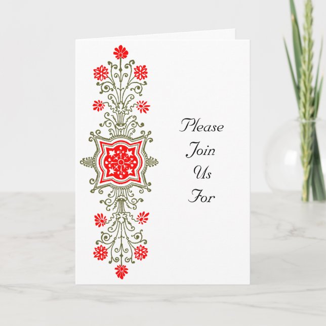 Invitation personnalisée Gold et Blue Elegant (Devant)