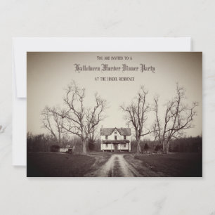 Invitation personnalisée Halloween pour une maison