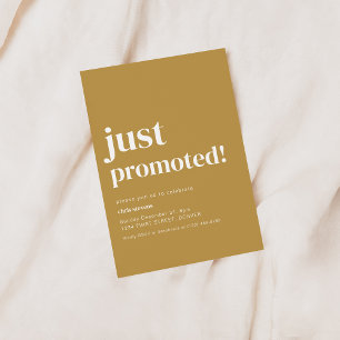 Invitation personnalisée juste promue