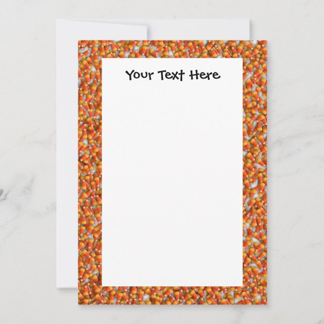 Invitation personnalisée KRW Candy Corn 5x7 (Devant)