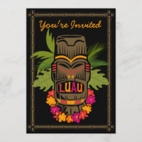 Invitation personnalisée par Luau de Tiki