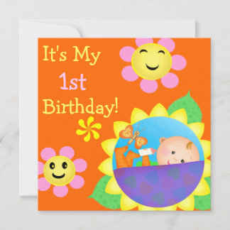Invitation personnalisée pour bébé anniversaire