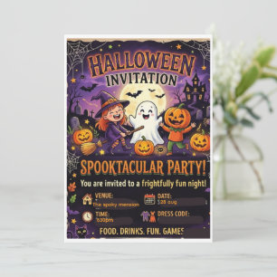 Invitation personnalisée pour la famille de fantôm