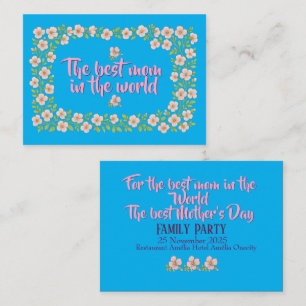 Invitation personnalisée pour la fête des mères