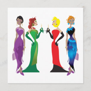 Invitation personnalisée pour la soirée des dames