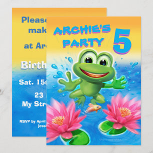 Invitation personnalisée pour l'anniversaire de la